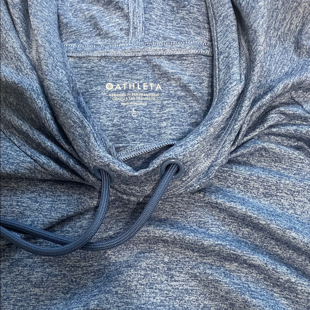 Athleta Heathered Blue Pullover